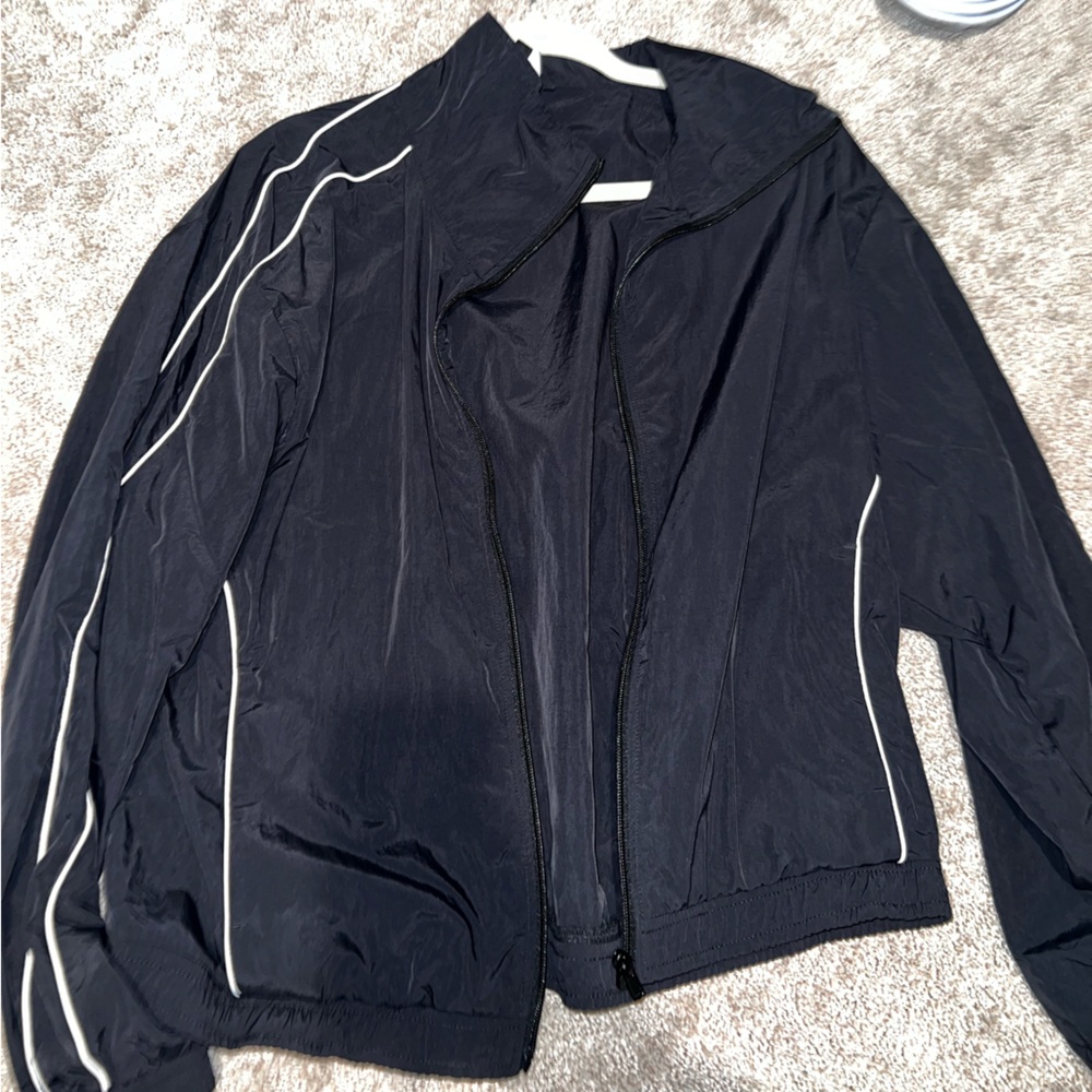 Black and white bomber jacket